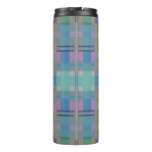 Green Blue Lila Geometric Thermosbecher (Rückseite)