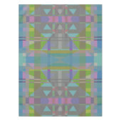 Green Blue Lila Geometric Tischdecke (Vorderseite)
