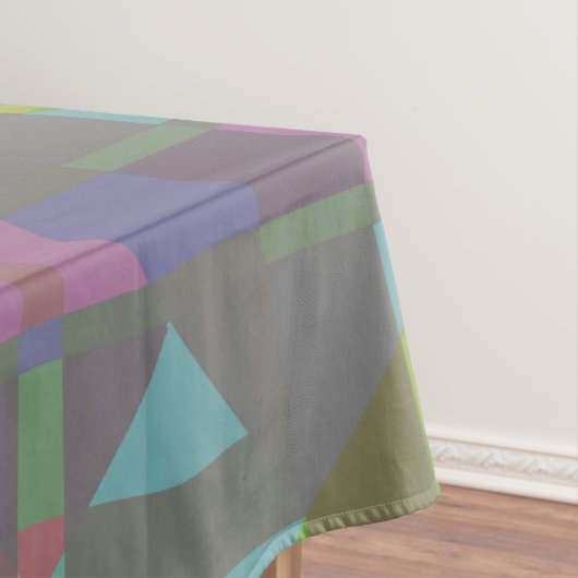 Green Blue Lila Geometric Tischdecke (Beispiel)