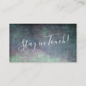 Green Blue Lila Grunge "We ve Moved" Begleitkarte (Rückseite)