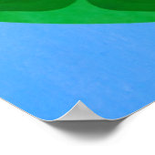 Green Blue Mandala Poster (Ecke)