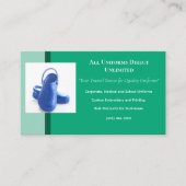 Green Blue Medical Clogs Uniform Visitenkarte (Vorderseite)