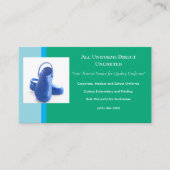 Green Blue Medical Clogs Uniform Visitenkarte (Vorderseite)