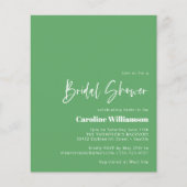 Green Blue Mid Mod Geometric Brautparty (Vorderseite)