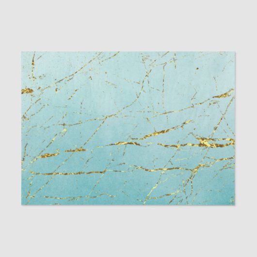 Green Blue mit Gold Seidenpapier (Vorderseite)