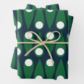 Green Blue Modern Polka Dot Geschenkpapier Set (Beispiel)