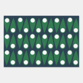 Green Blue Modern Polka Dot Geschenkpapier Set (Vorderseite)