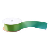Green Blue Ombre Gradient Blur Abstract Design Satinband (Spule)