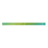 Green Blue Ombre Gradient Blur Abstract Design Satinband (Vorderseite)
