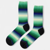 Green Blue Ombre Socken (Linkes Detail)