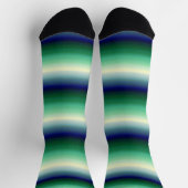 Green Blue Ombre Socken (Oben)