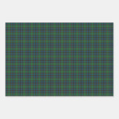 Green Blue Orange Plaid Tartan Geschenkpapier Set (Vorderseite 2)