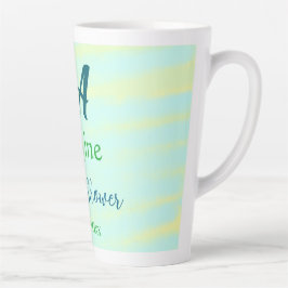Green blue pastel watercolor bridal shower name da milchtasse