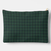 Green Blue Plaid Tartan Pattern Zubehörtasche (Rückseite)