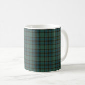 Green Blue Plaid Tartan Style Traditional Kaffeetasse (VorderseiteRechts)