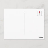 Green Blue Pointillé Grüße Postcard Postkarte (Rückseite)