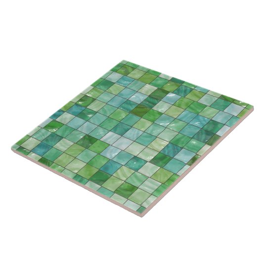 Green Blue Pool Tile Marmormuster Fliese (Seite)