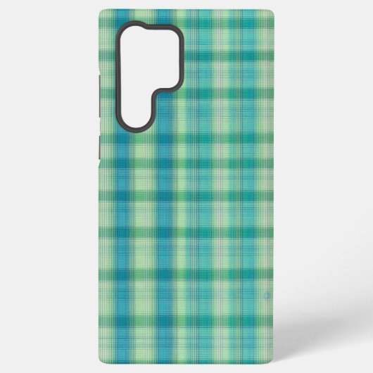 Green & Blue Preppy Pattern Phone Case Samsung Galaxy Hülle (Rückseite)