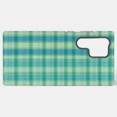 Green & Blue Preppy Pattern Phone Case Samsung Galaxy Hülle (Rückseite (Horizontal))