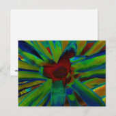 Green Blue Red Bromeliad Pflanzen Image Postkarte (Vorne/Hinten)