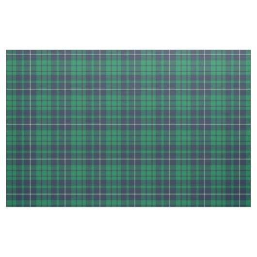 Green Blue Scottish Tartan Kariertes Muster Stoff (Fat Quarter (45,7 x 55,9 cm))