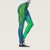 Green Blue Snake Scales Leggings (Rechts)