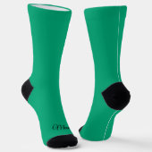 Green Blue Solid Color Socken (Gewinkelt)