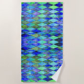 Green & Blue Strandtuch (Vorderseite)