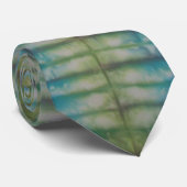 Green Blue Stripe Gefärbte Krawatte Necktie (Gerollt)