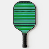 Green Blue Stripes Design Pickleball Paddel Pickleball Schläger (Vorderseite)