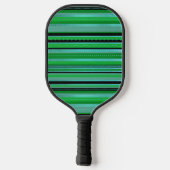 Green Blue Stripes Design Pickleball Paddel Schläger (Rückseite)