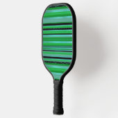 Green Blue Stripes Design Pickleball Paddel Schläger (Links)