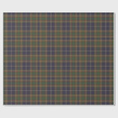 Green Blue Tartan Kariertes Geschenk Geschenkpapier (Flach)