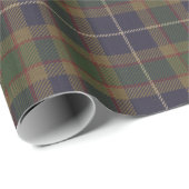 Green Blue Tartan Kariertes Geschenk Geschenkpapier (Rolleneckpunkt)