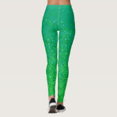 Green Blue und Freckles Print Leggings (Rückseite)