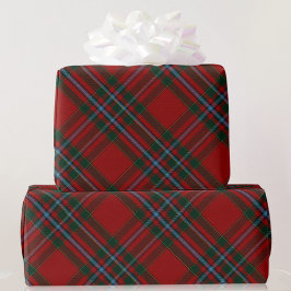 Green Blue und Red Tartan Karierte Weihnachtsgesch Geschenkpapier