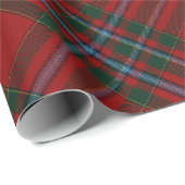 Green Blue und Red Tartan Karierte Weihnachtsgesch Geschenkpapier (Rolleneckpunkt)