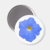 Green Blue und Yellow Petunia Magnet (Vorderseite/Rückseite)