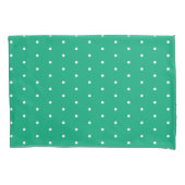 Green Blue with White Dots Standard Kissenbezug (Vorderseite-Links)