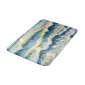 Green Blue Yellow Design am Strand 345 Badematte (Schrägansicht)
