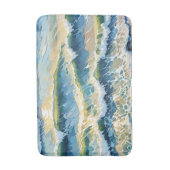 Green Blue Yellow Design am Strand 345 Badematte (Vorderseite Vertikal)