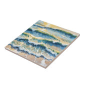 Green Blue Yellow Design am Strand 345 Fliese (Seite)