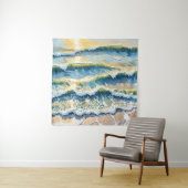 Green Blue Yellow Design am Strand 345 Wandteppich (Beispiel)