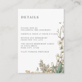 Green Bluebells WEDDING Hotel Details Unterkunft Begleitkarte (Vorderseite)