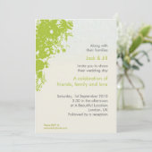 Green Blüh 12x18 Einladung (Stehend Vorderseite)