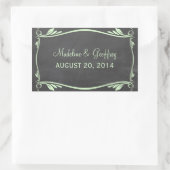 Green Blüh Chalkboard Wedding Stickers (Tasche)
