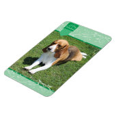 Green Blüh Tab Merry Christmas Magnet (Linke Seite)