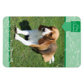 Green Blüh Tab Merry Christmas Magnet (Horizontal)