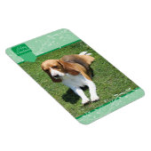 Green Blüh Tab Merry Christmas Magnet (Rechte Seite)