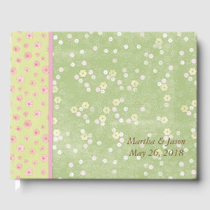 Green Blume Country Wedding Guest Book Gästebuch
